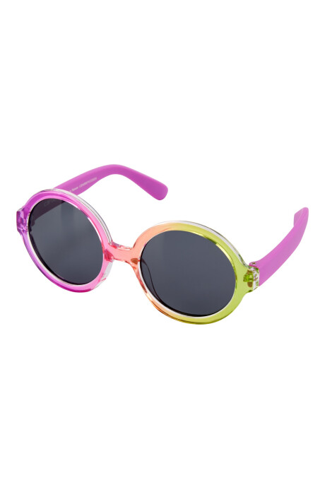 Lentes de sol redondos, protección 100% UVA-UVB, degradé Sin color