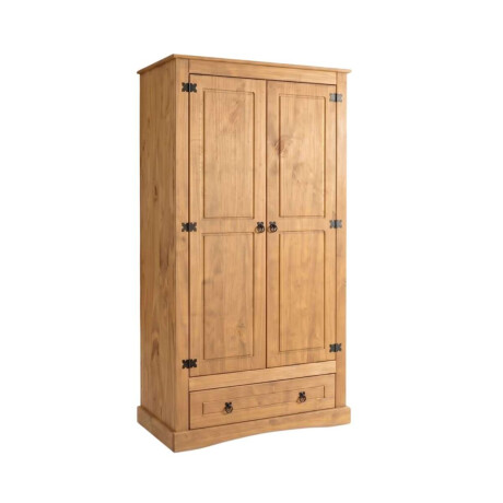 Ropero 2 puertas 1 Cajion Madera Linea Mexicana Natural