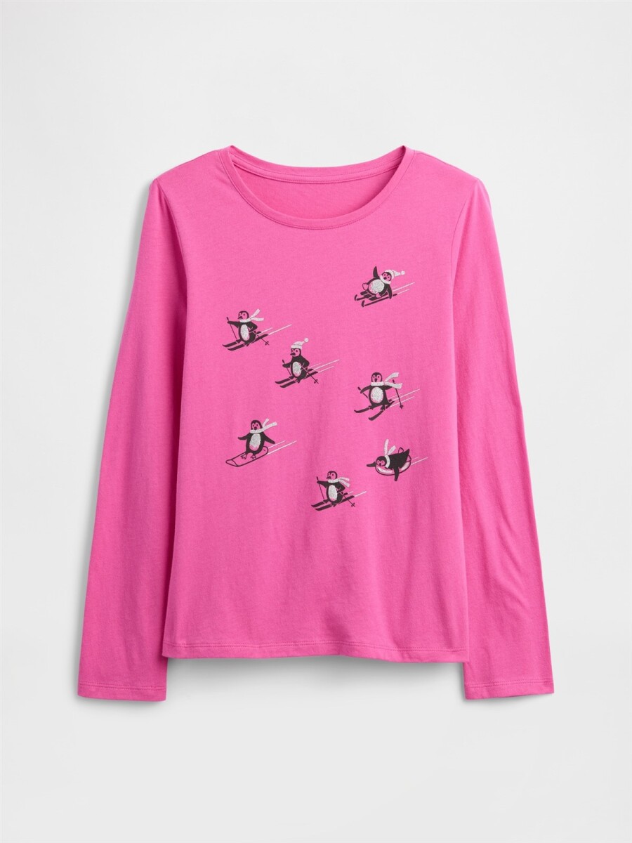 Remera Gráfico Niña - Standout Pink 