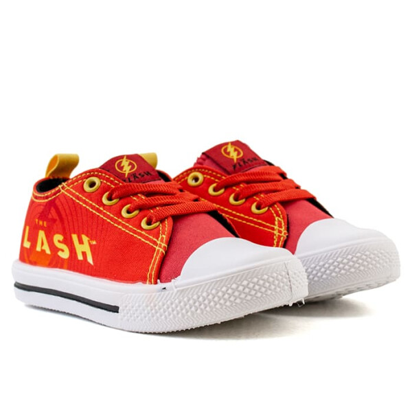 deportivo - Dc - DC Championes Deportivo Lona baja clásica FLASH de Niños - FLICFW23001 Rojo-amarillo