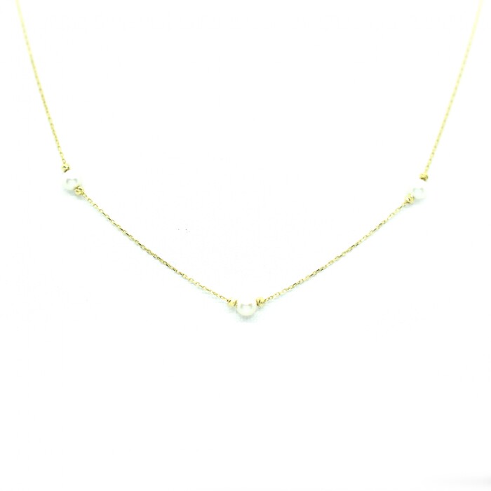 Collar en Oro 10Kilates con Perla de Cultivo Collar en Oro 10Kilates con Perla de Cultivo