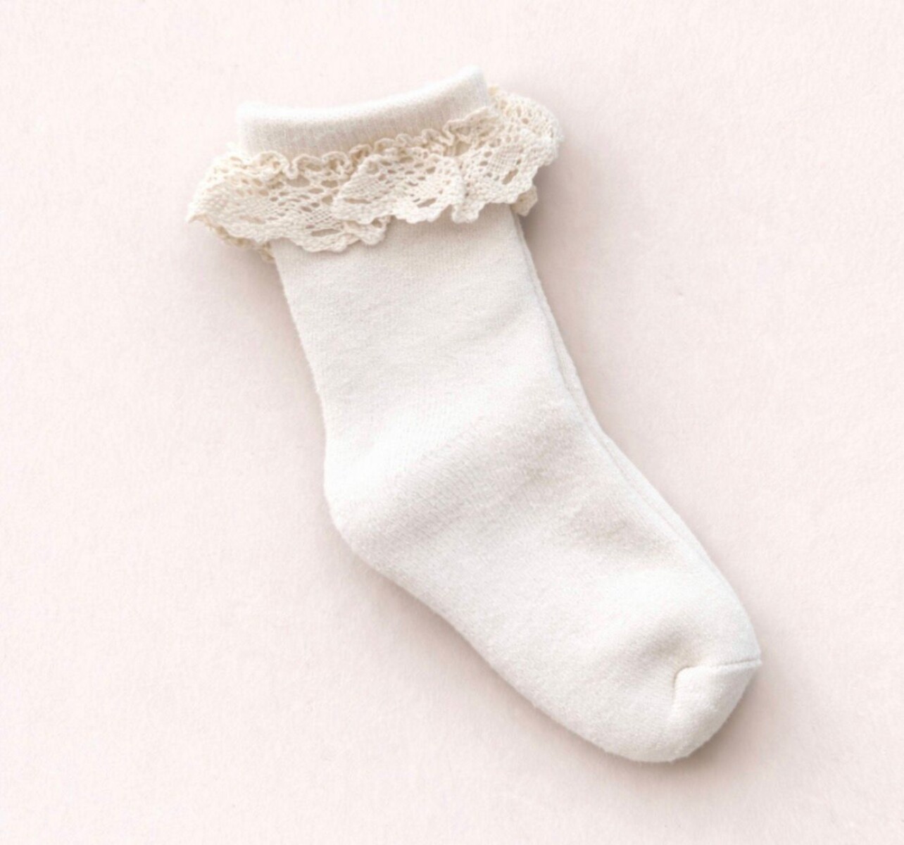 Medias Cortas Puntilla Térmicas - Crudo 