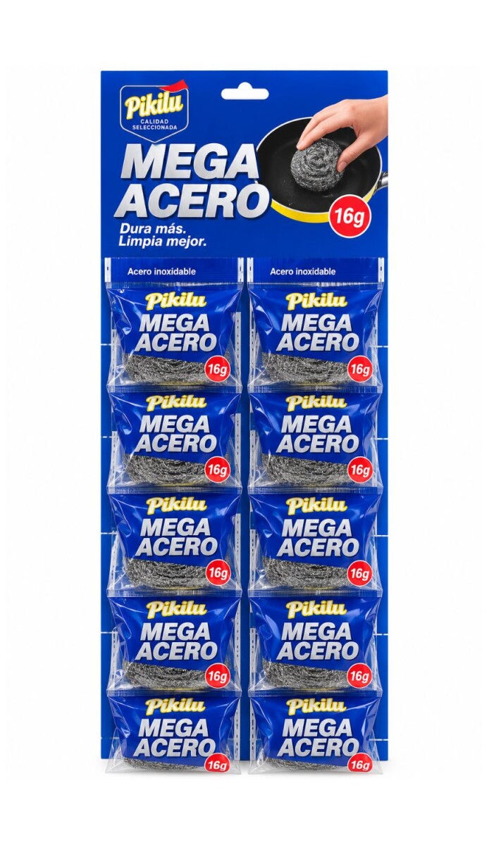 ESPONJA ACERO PIKILU 16GRS CARTON (TIRA X12) 