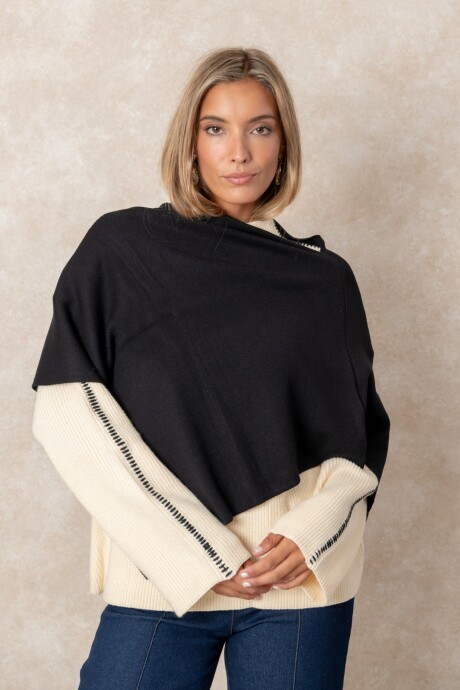 PONCHO SACHA Negro
