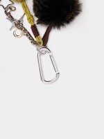 Llavero Charm Pompón Y Estrella verde