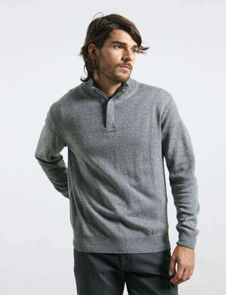 470416 SWEATER HARRY Gris Medio Melange