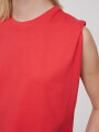 Remera Hortensia Rojo Coral