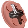 Plato acero inoxidable y silicona BUBA rosa