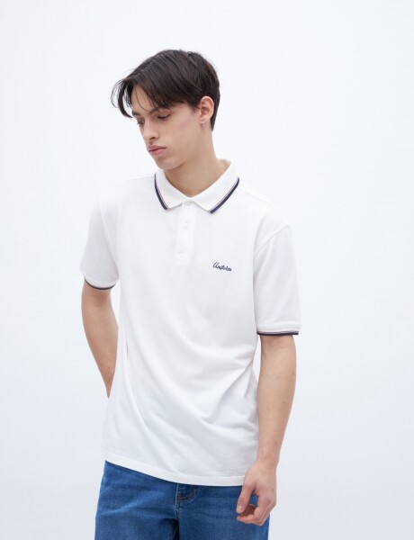 Remera polo Henrik Off white