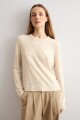 Sweater clásico beige melange