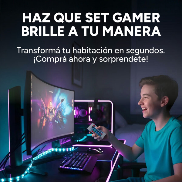 Controlador Cinta Tira Led Rgb Bluetooth USB DC + Control Color Blanco