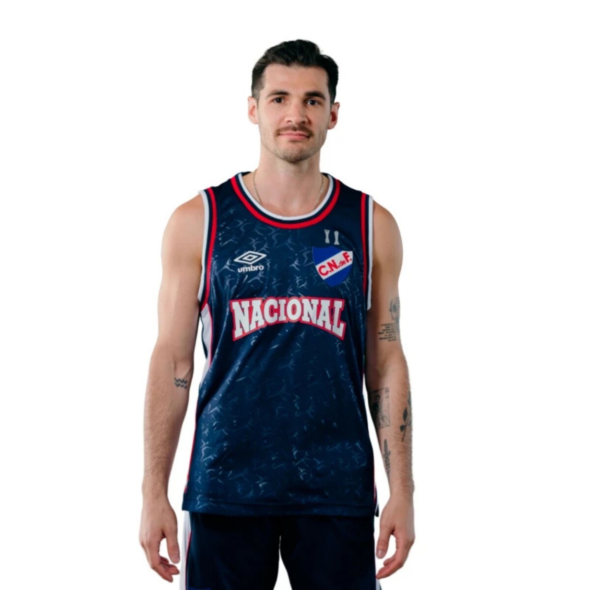 CAMISETA UMBRO DE BASKET COPA BCLA 2025 Hombre NB711370 - Marino-rojo 