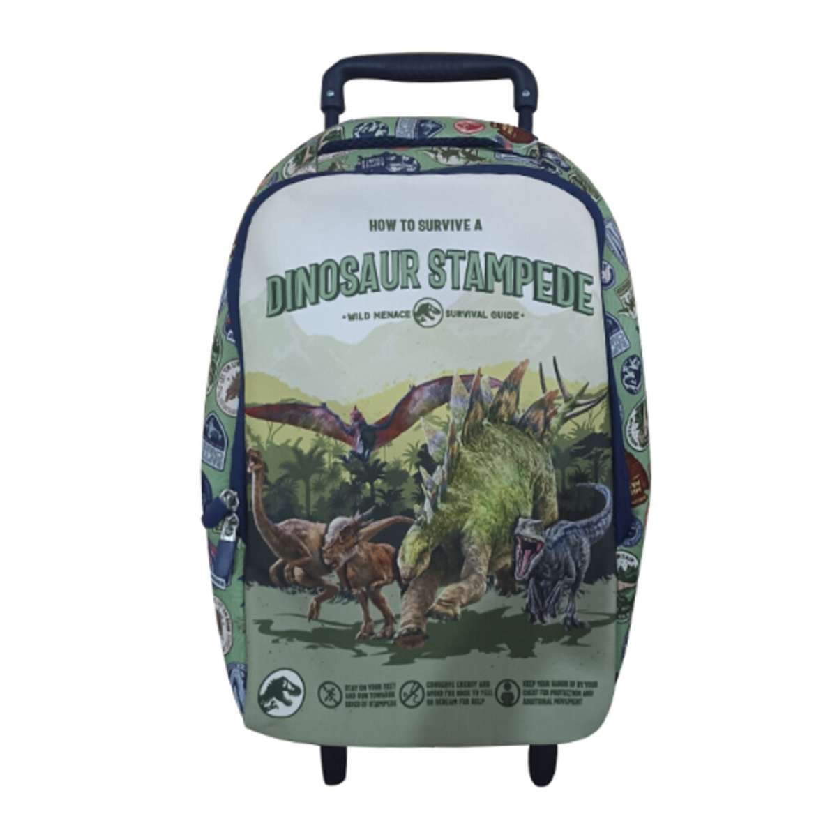 Mochila Infantil Jurassic World con Carro Neopreno Grande - 37 x 29 cm 