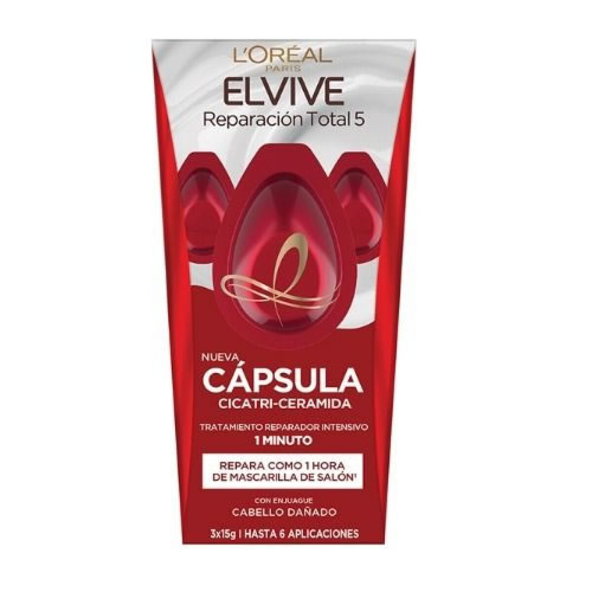 Elvive Cápsulas RTS 3 x 15 ml – Reparación Concentrada