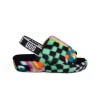 Fluff Yeah Slide Checks - Mujer Black Multi