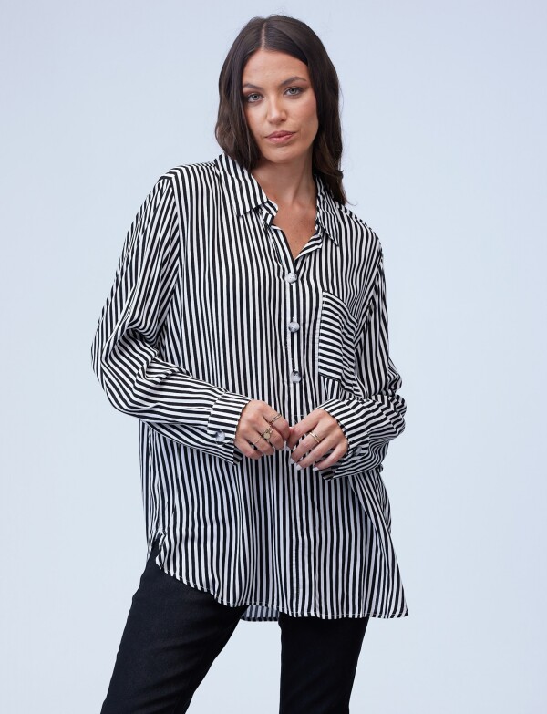 Blusa Oversize NEGRO/BLANCO
