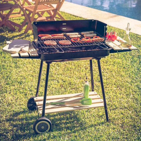 Parrillero De Carbón Portátil Barbacoa Jardin X2Mesa Cpg006009