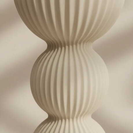 Florero Colección Ondine Decoración Hogar Oficina Ø11x25Cm Natural