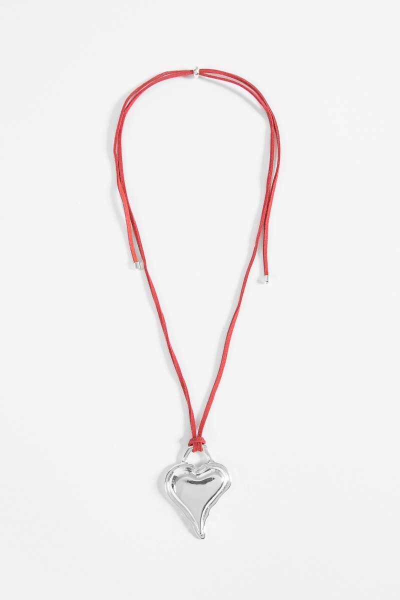 Collar cordón cora texture rojo