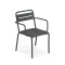 SILLA DE EXTERIOR OVIALA CON POSABRAZOS Silla de Exterior Oviala con Apoyabrazos Negra