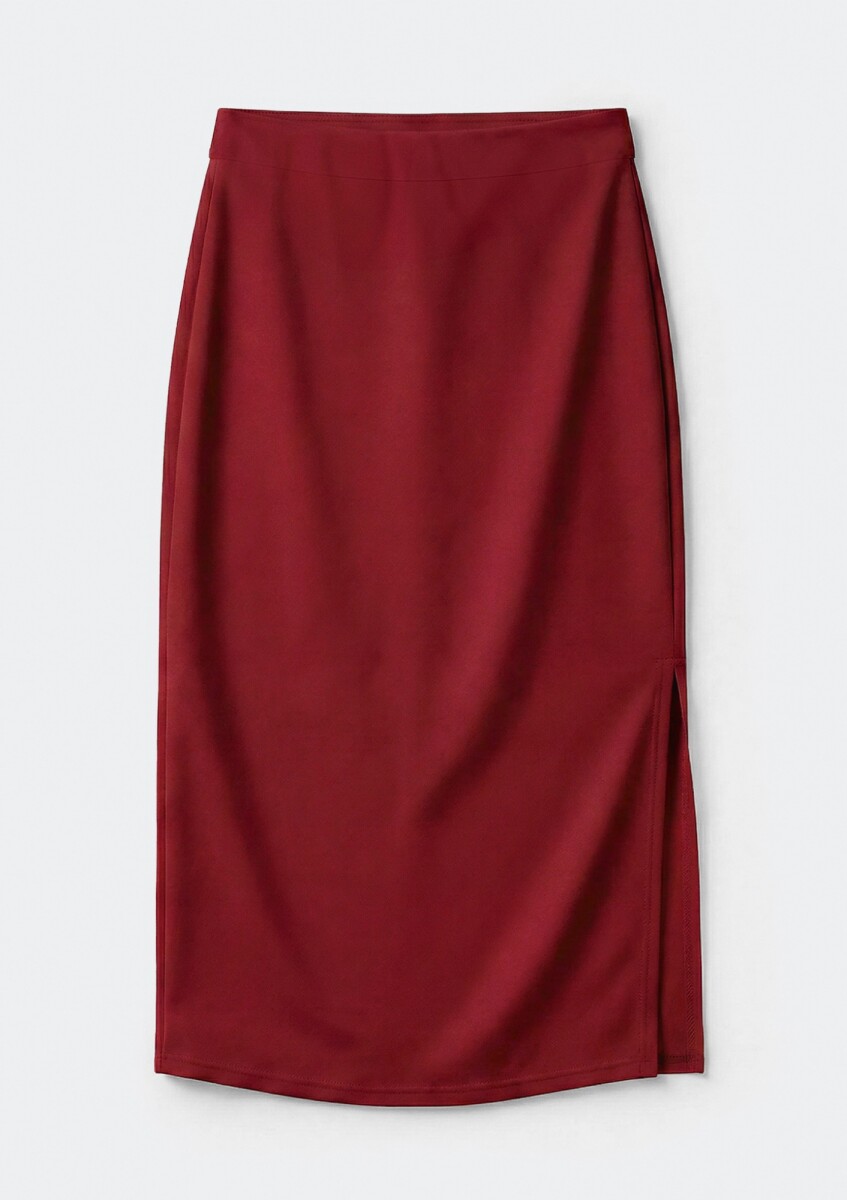 POLLERA MIDI - ROJO 