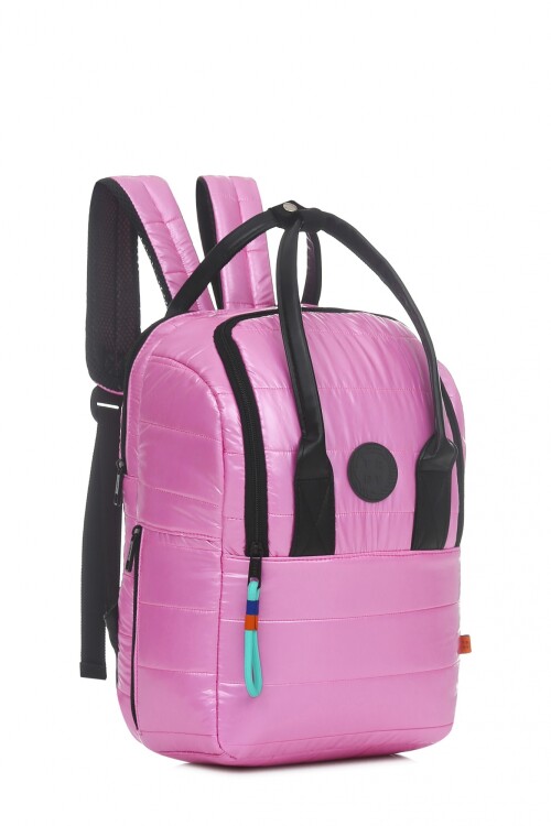 Mochila Matera Puffer Rosa