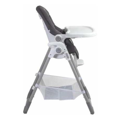 Silla de comer para bebé Bebesit Snack plegable y ajustable gris con cinturón seguro para usar en casa Gris