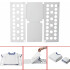 Tabla Plegable Para Doblar Ropa Tamaño Grande 57cm x 77Cm Color Blanco
