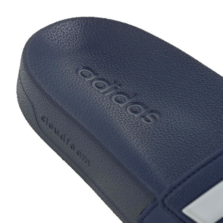 Sandalias Unisex Adidas Adilette Shower Velcro Azul - Blanco