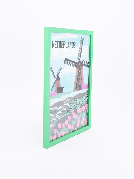 CUADRO ILUSTRACÓN HOLANDA ESTAMPADO 1