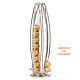 Soporte Giratorio Para 40 Capsulas Compatible Nespresso Silver