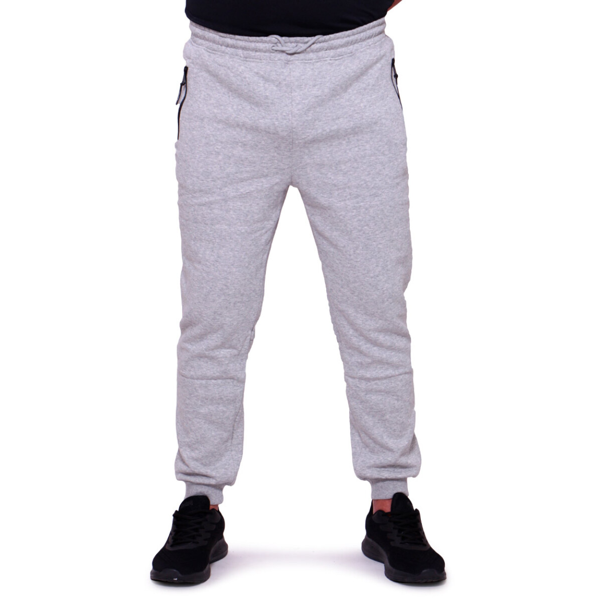 Pantalón Diadora Hombre Con Felpa - Gris Melange 