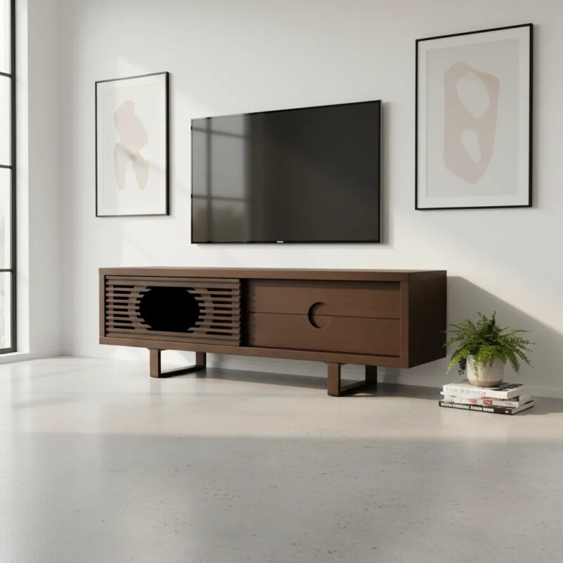 Rack para tv Buzios - PRODUCTO CON DETALLES EN LA MADERA - Rack para tv Buzios - PRODUCTO CON DETALLES EN LA MADERA -