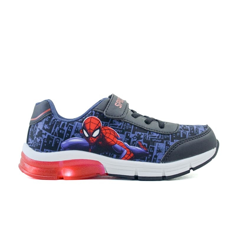 Championes Marvel Spiderman con Luces de Niños - SPICFW24003 Negro-rojo