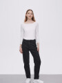 Pantalon Jeaniu Gris Oscuro