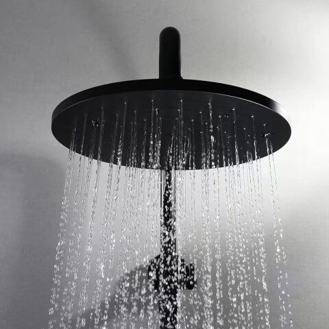 Barral de ducha Monocomando exterior con Transferencia Chronos negro mate Barral De Ducha Monocomando Exterior Con Transferencia Chronos Negro Mate