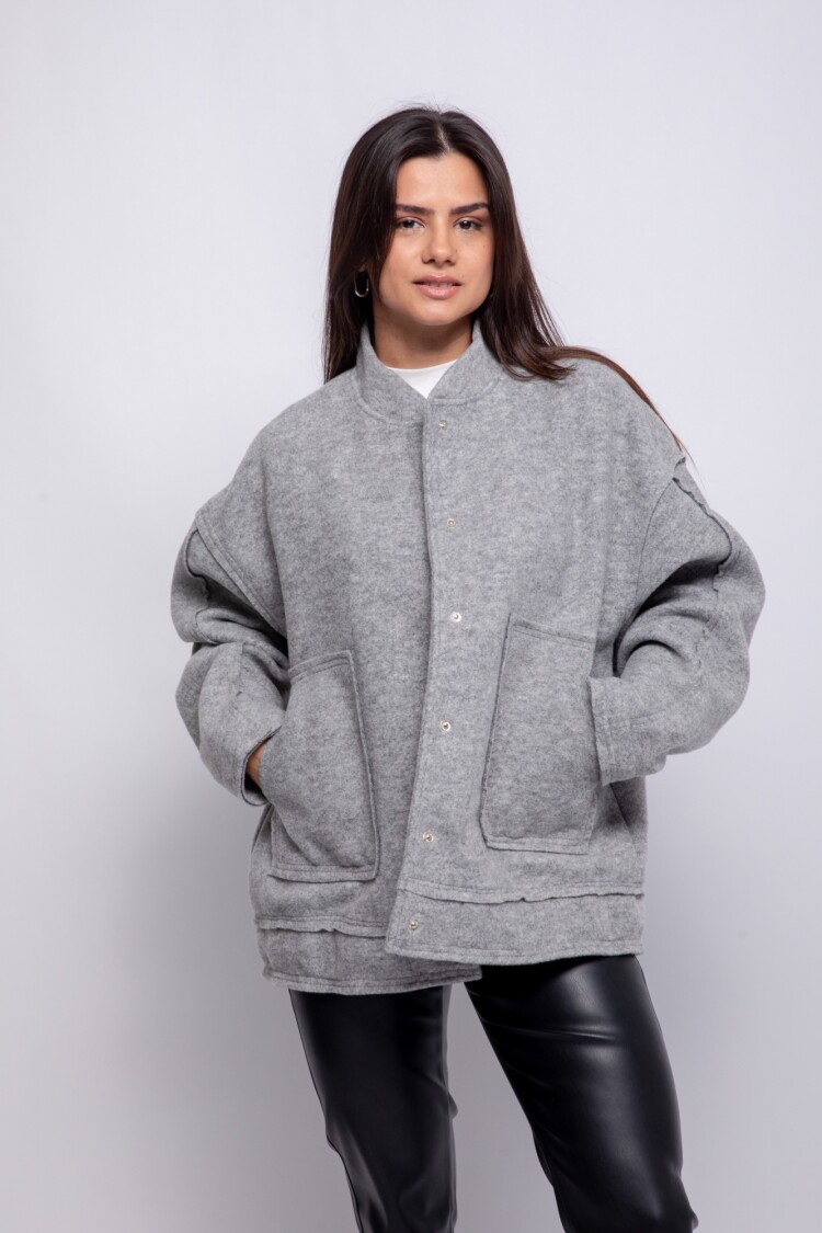 BOMBER GERONA Gris Melange