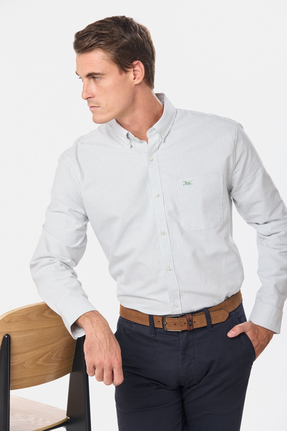 CAMISA OXFORD Verde