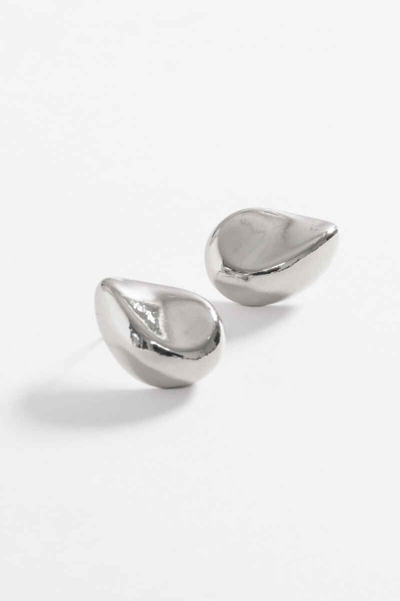 Caravanas gota plateado