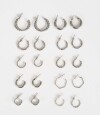 Aros Argollas Sets Plateado