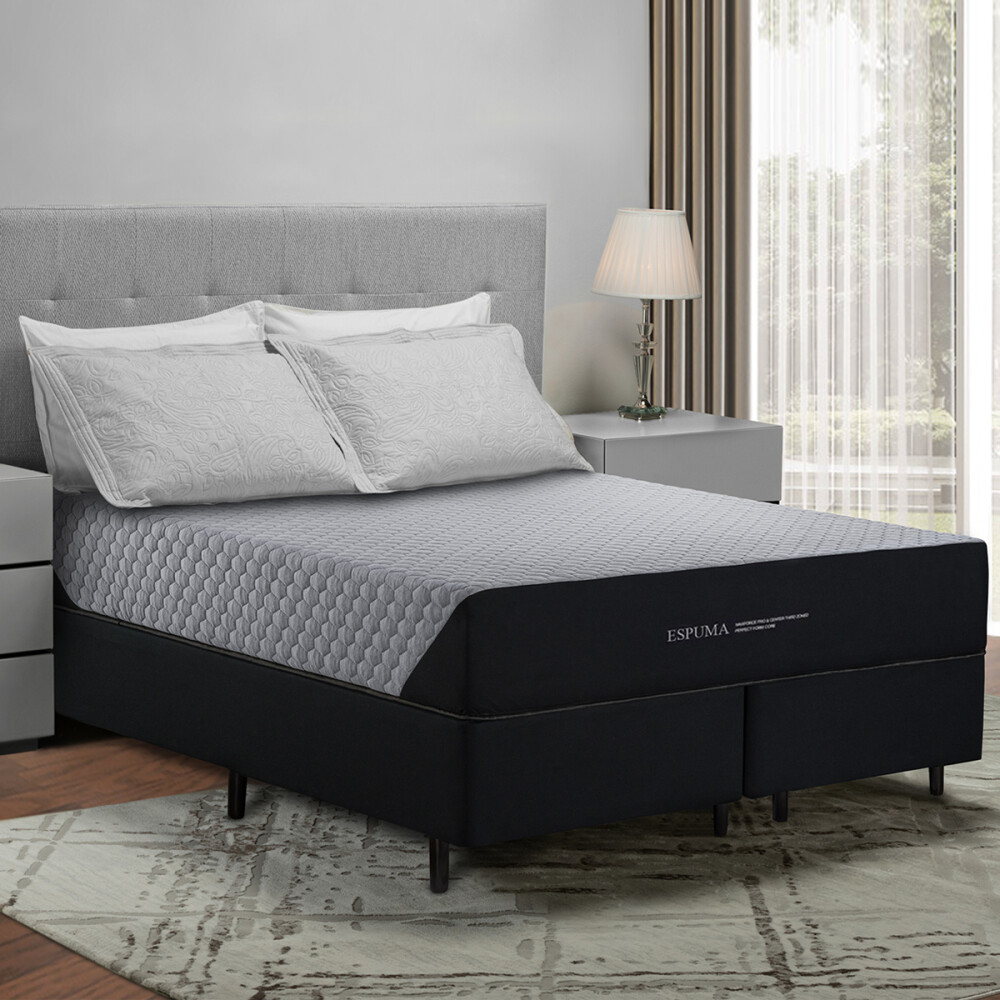 Sommier queen size 2 plazas | Espuma | Colchón de 26 cm Sommier queen size 2 plazas | Espuma | Colchón de 26 cm