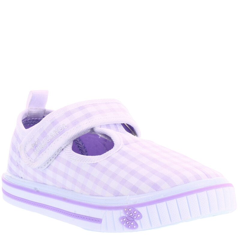 Guillerminas de Niña MINI Miss Carol MUM con tela a cuadros Lila