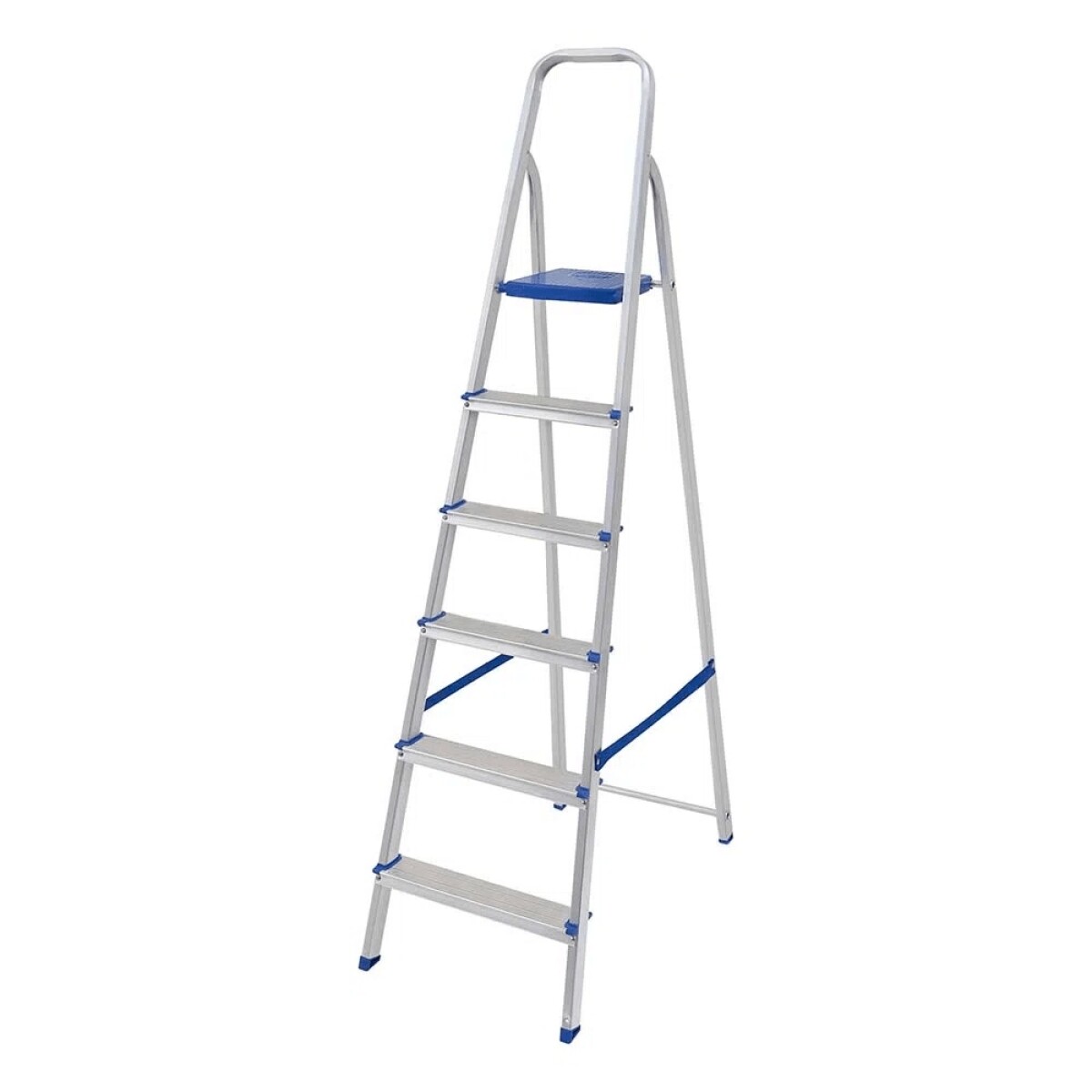 ESCALERA MOR ALUMINIO 6 PELDAÑOS 120 CM - Sin color 