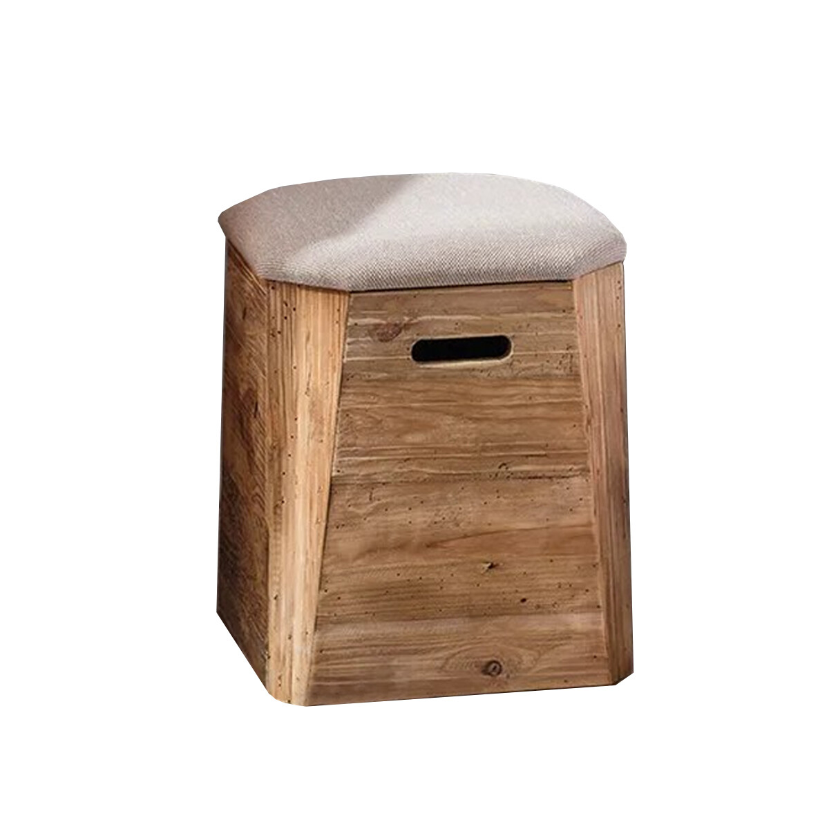 BANCO DECORATIVO MADERA MACIZA LIÍNEA RÚSTICA 