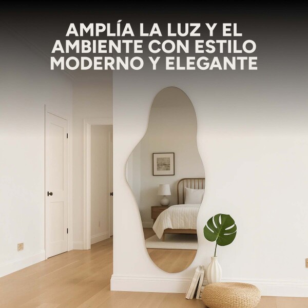 Espejo de Pared Decorativo Minimalista Diseño Nube 110x50 cm Diseño Nube