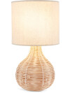 Lámpara mesa HELMER Ø17xA32cm natural Lámpara mesa HELMER Ø17xA32cm natural