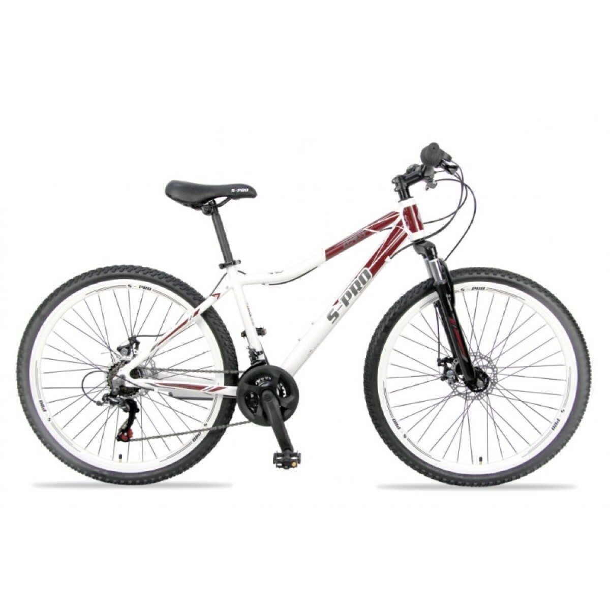 Bicicleta S-pro Mtb Zero3 R.27.5 Dama Aluminio F/disco - Blanca 