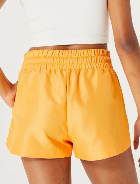 SHORT CON ELÁSTICO NARANJA