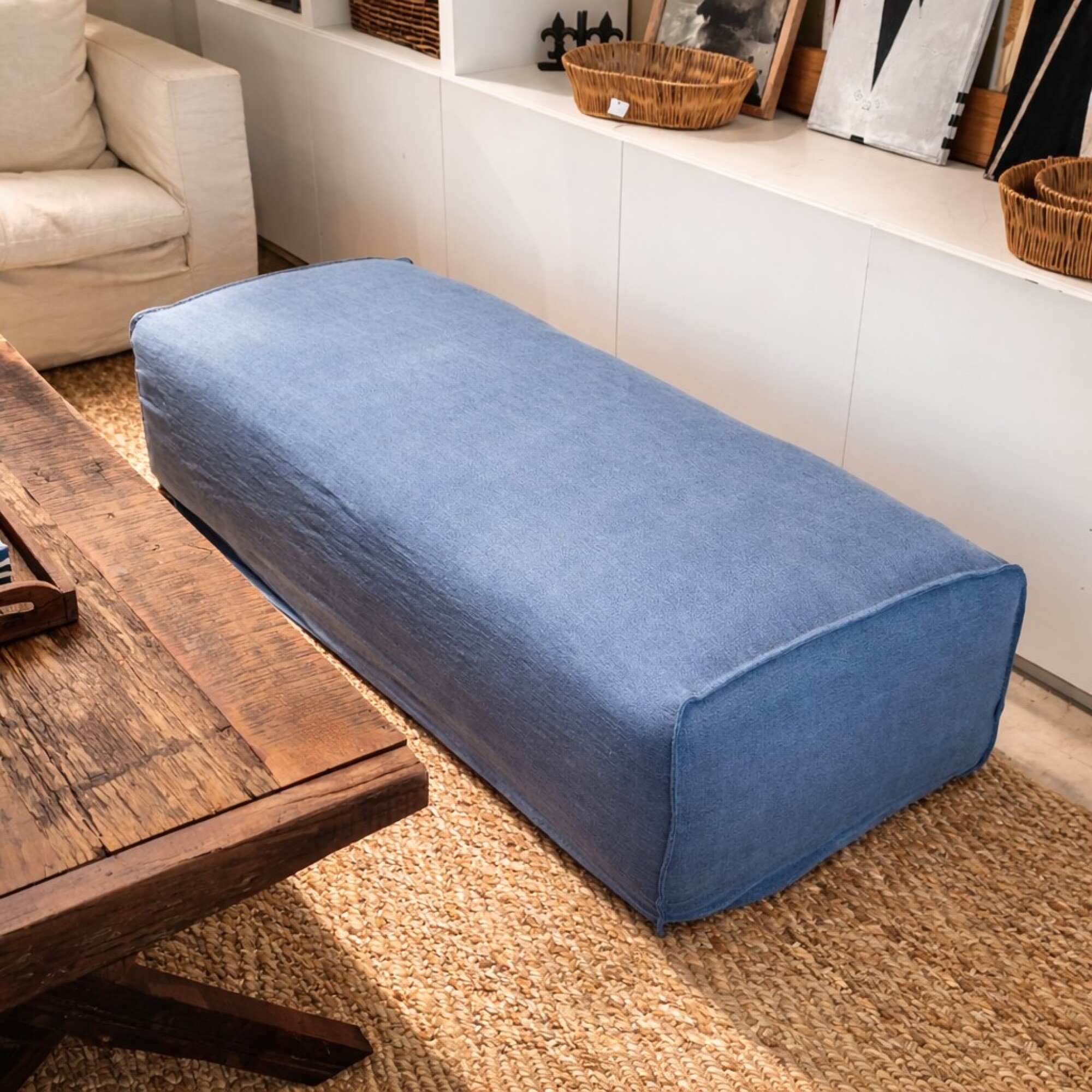 Puff Slow Azul, L — Soho Deco