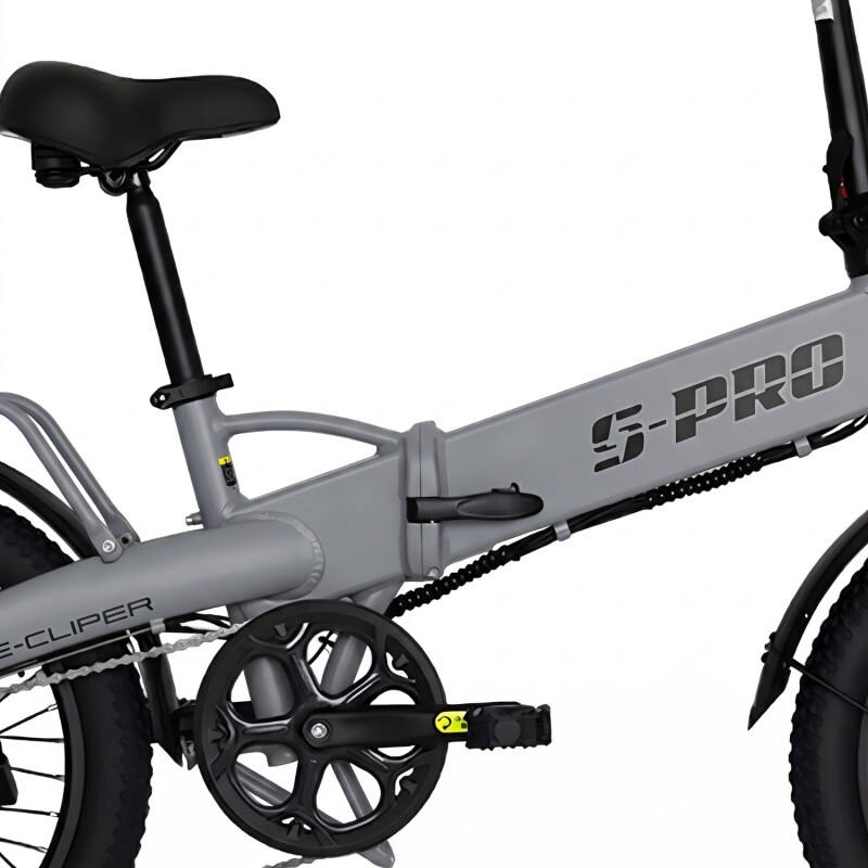 Bicicleta Eléctrica Plegable S-pro E-clipper Rodado 20 Gris